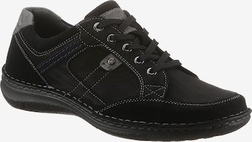 JOSEF SEIBEL Athletic Lace-Up Shoes 'Anvers' in Black