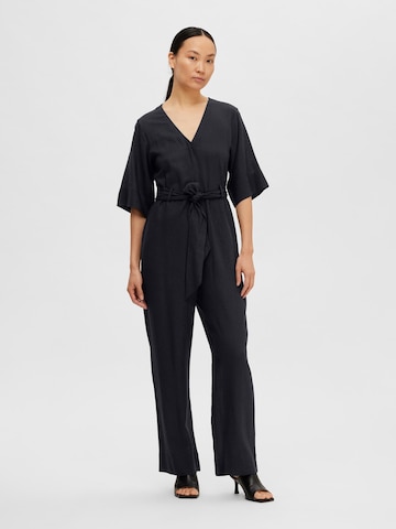 SELECTED FEMME Jumpsuit in Zwart: voorkant