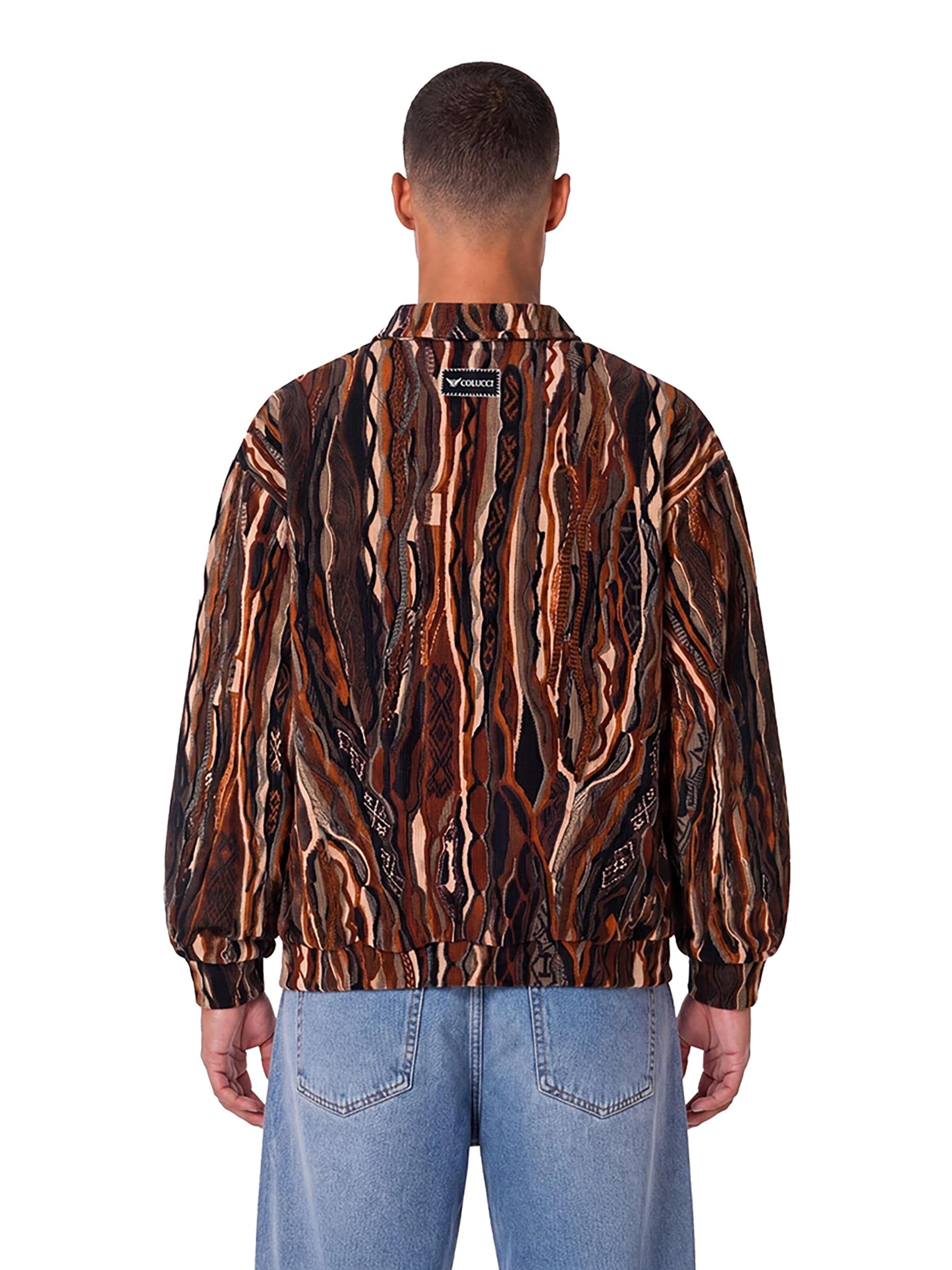Colucci Shirt 'Signature Structure' in Brown