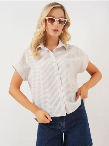 Bigdart - Blusa em bege: frente
