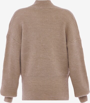 Pullover di faina in beige