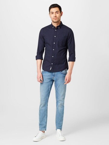 s.Oliver Slim fit Overhemd in Blauw