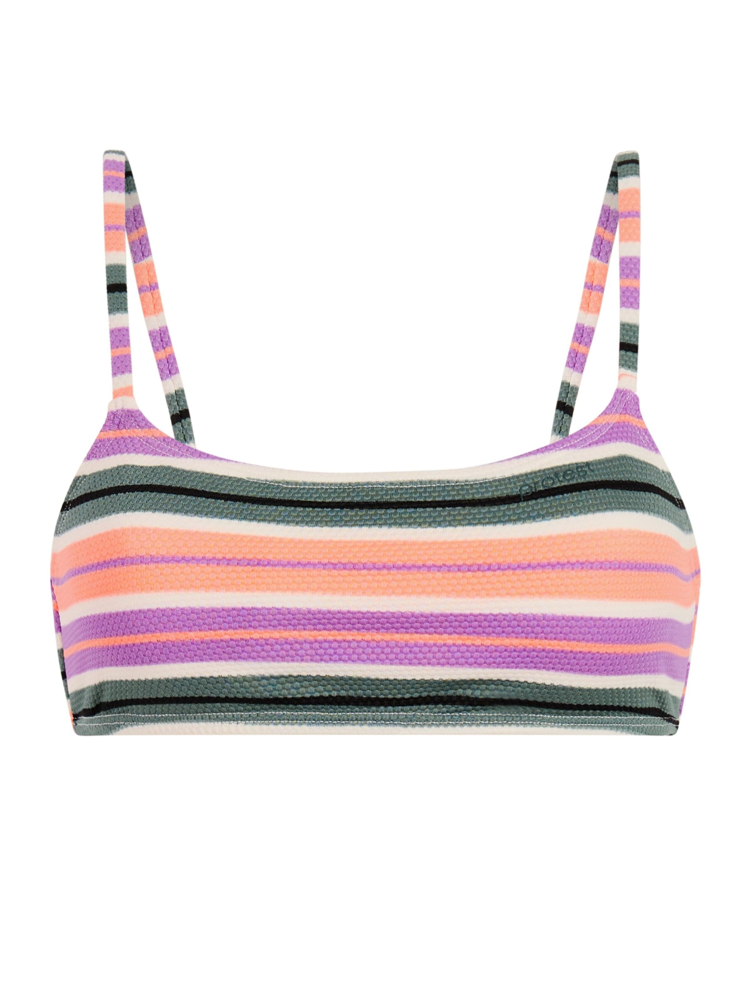 PROTEST Bustier Bikinitop 'MIXElif' in Lila: voorkant