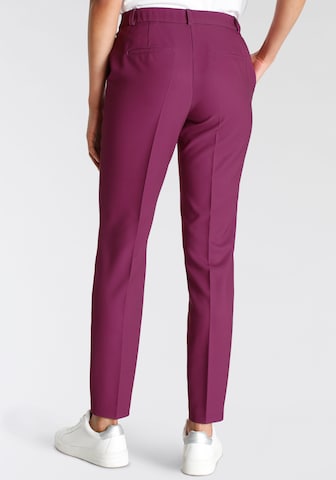 TAMARIS Slim fit Pleated Pants in Purple