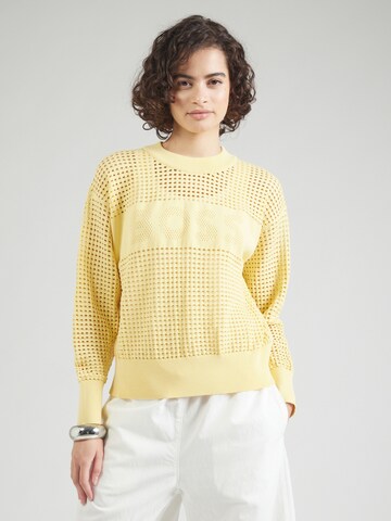 Pull-over 'C_Fhein' BOSS en jaune : devant