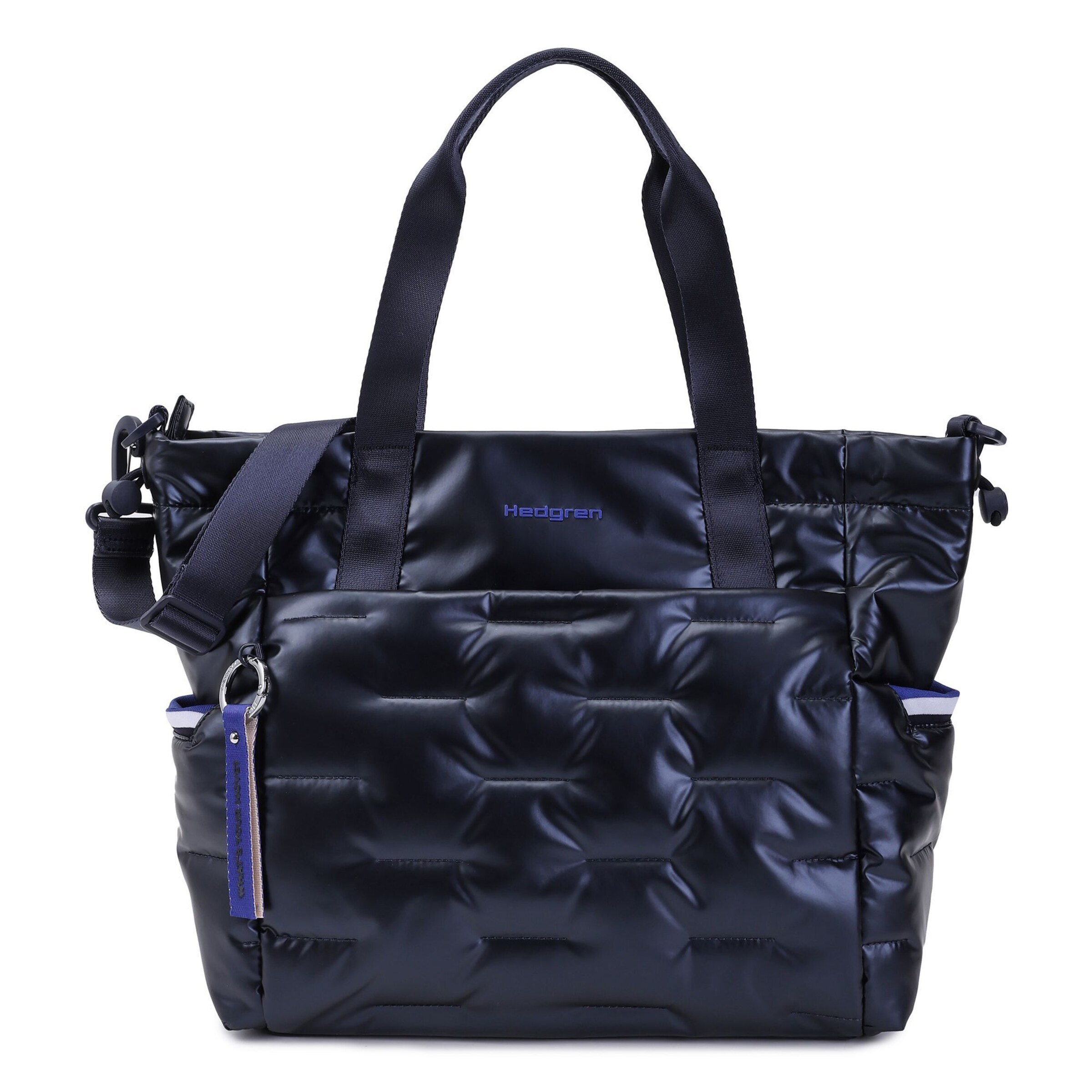 Cabas Hedgren en bleu : devant
