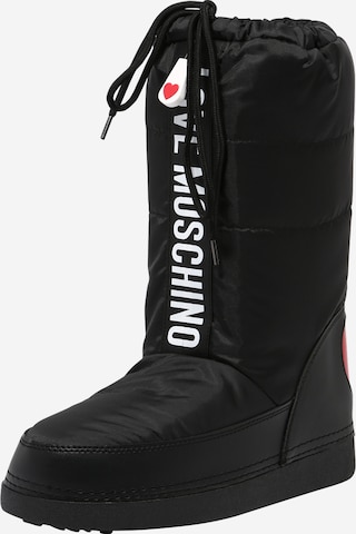 melns Love Moschino Sniega apavi: no priekšpuses
