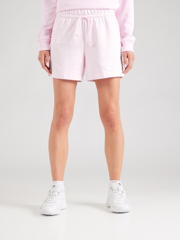 ADIDAS SPORTSWEAR Loosefit Sportshorts 'Essentials' in Pink: Vorderseite