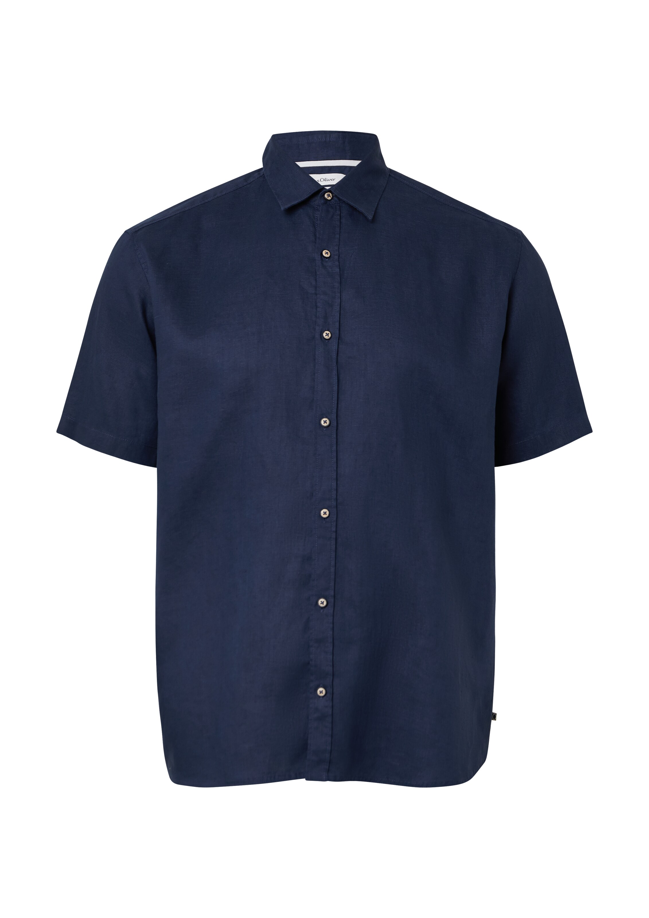 s.Oliver Men Big Sizes Hemd in Blau: Vorderseite