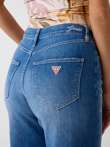 GUESS Wide Leg Jeans 'Bellflower' in Blau