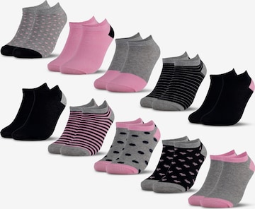 Occulto Socken 'Mikl' in Pink: Vorderseite