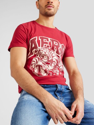 AÉROPOSTALE Shirt 'TIGERS' in Red