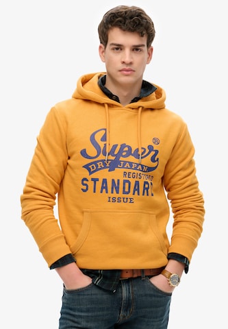 Superdry Sweatshirt in Geel: voorkant