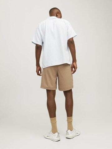 JACK & JONES Wide leg Chino trousers in Brown