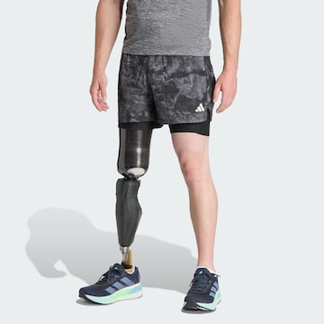 ADIDAS PERFORMANCE Regular Sports trousers 'Own The Run' in Grey: front