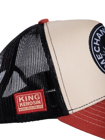 King Kerosin Cap 'Mechanic Crew' in Beige