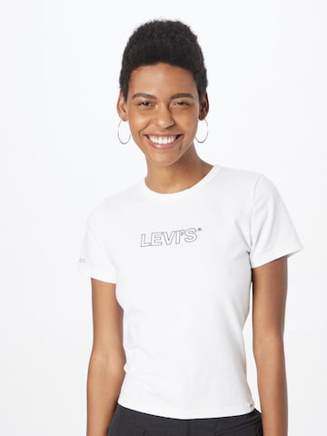 LEVI'S ® Shirt 'Graphic Rickie Tee' in White: front