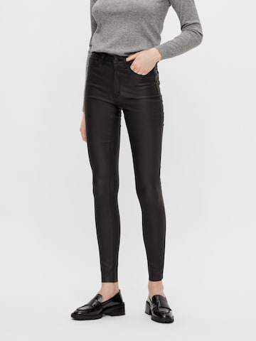 Skinny Pantalon 'Belle' OBJECT en noir : devant