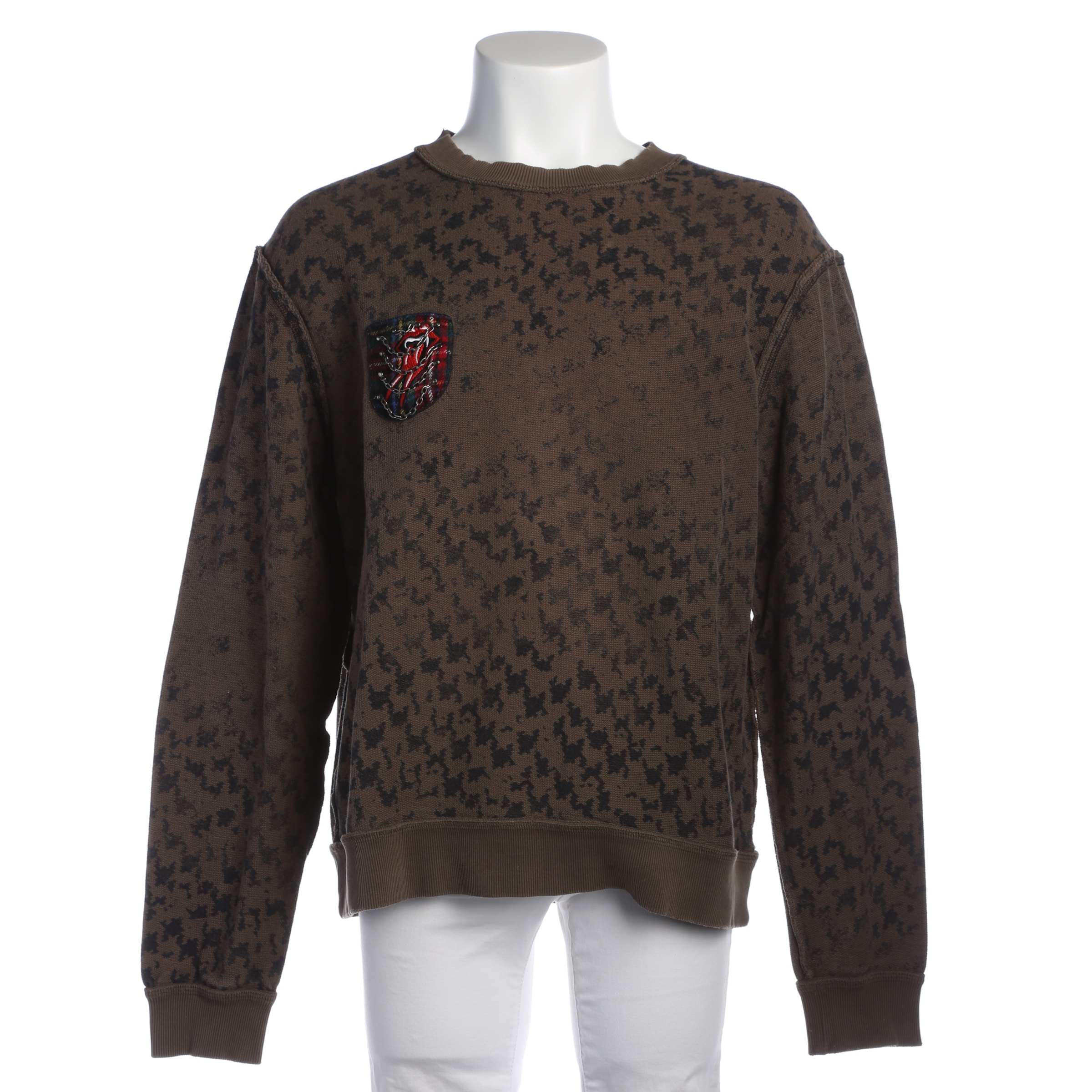 BOSS Sweatshirt / Sweatjacke M in Braun: Vorderseite