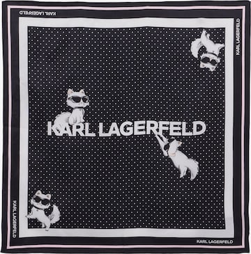 Karl Lagerfeld Huivi 'Ikon Choup' värissä musta: etupuoli
