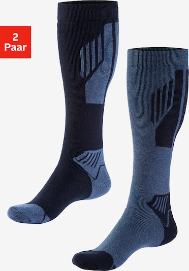 H.I.S Urheilusukat värissä sininen / musta, Tuotenäkymä