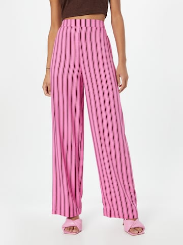 ICHI Loose fit Pants 'GEARO' in Pink: front