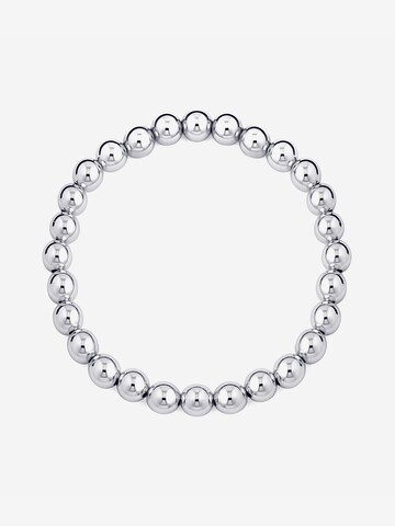 CLASSYANDFABULOUS Jewelry Bracelet 'CLASSYANDFABULOUS Beaded' in Silver: front