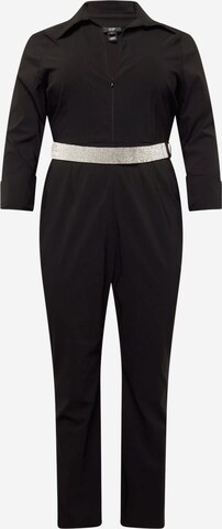 River Island Plus Jumpsuit in Black: front