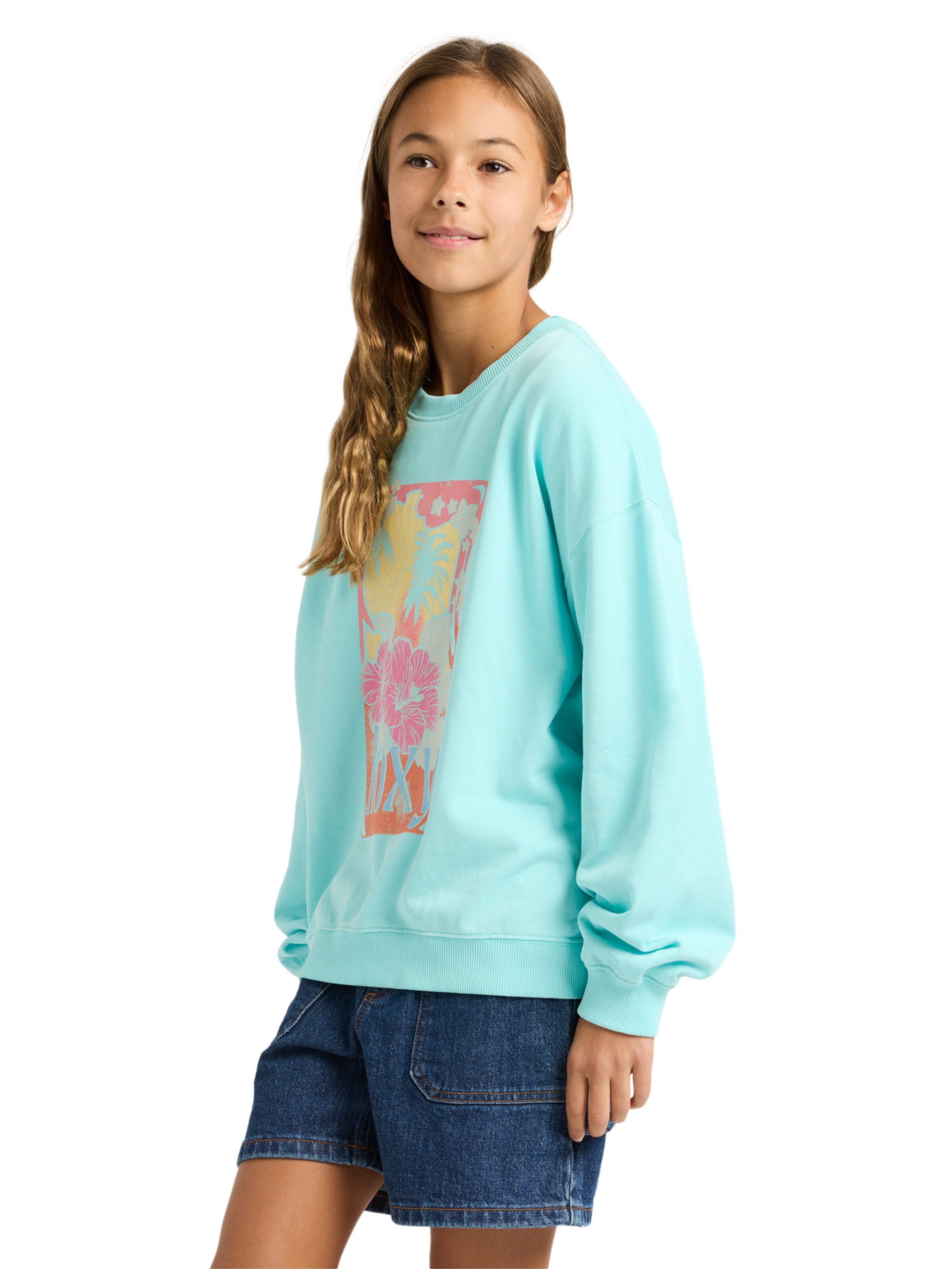 ROXY Sweatshirt 'Lineup Terry ' in Blau