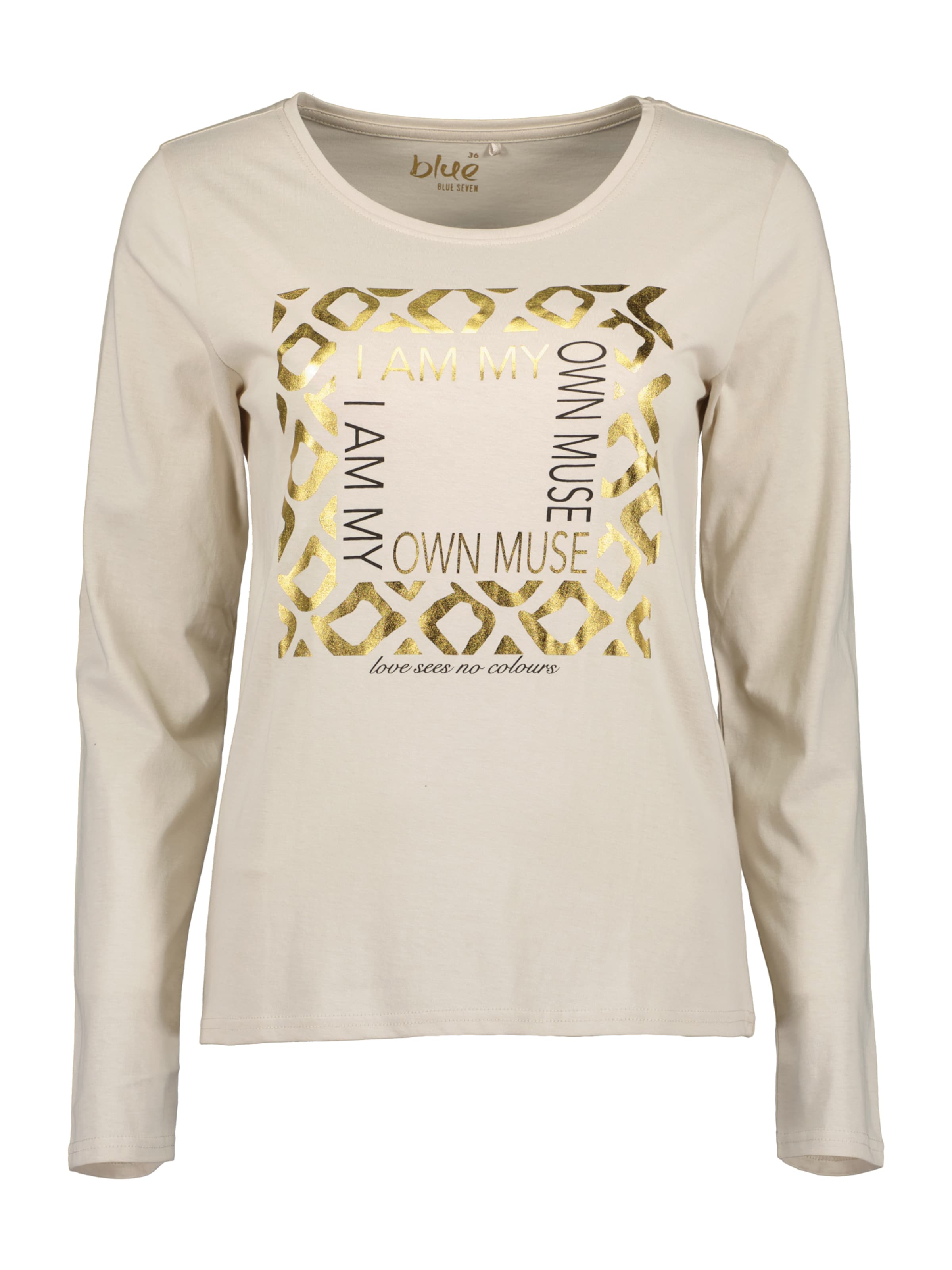 BLUE SEVEN Μπλουζάκι σε μπεζ: μπροστά