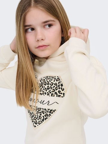 ONLY GIRLS Sweatshirt 'KOGCooper' in Wit