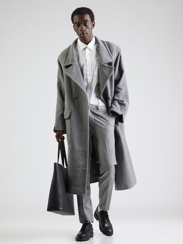 Coupe slim Pantalon à plis 'Hesten253X-MH' HUGO en gris