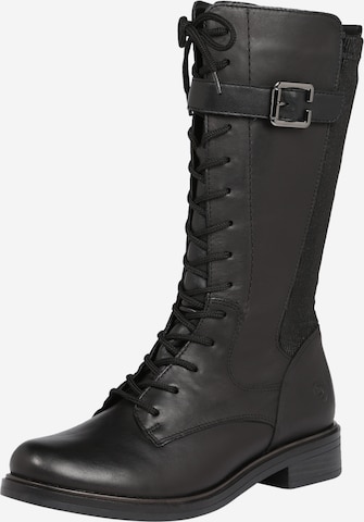 REMONTE Lace-Up Boots in Black: front