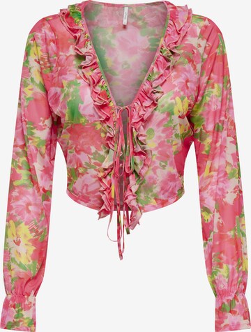 ONLY Blouse 'PARIS' in Roze: voorkant