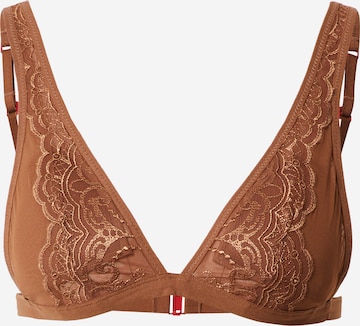 Triangle Soutien-gorge Scandale éco-lingerie en marron : devant