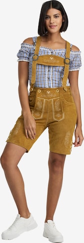 Steigenhöfer Regular Traditional Pants 'Annika' in Brown: front