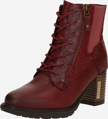 MUSTANG - Botim com fivela em vermelho: frente