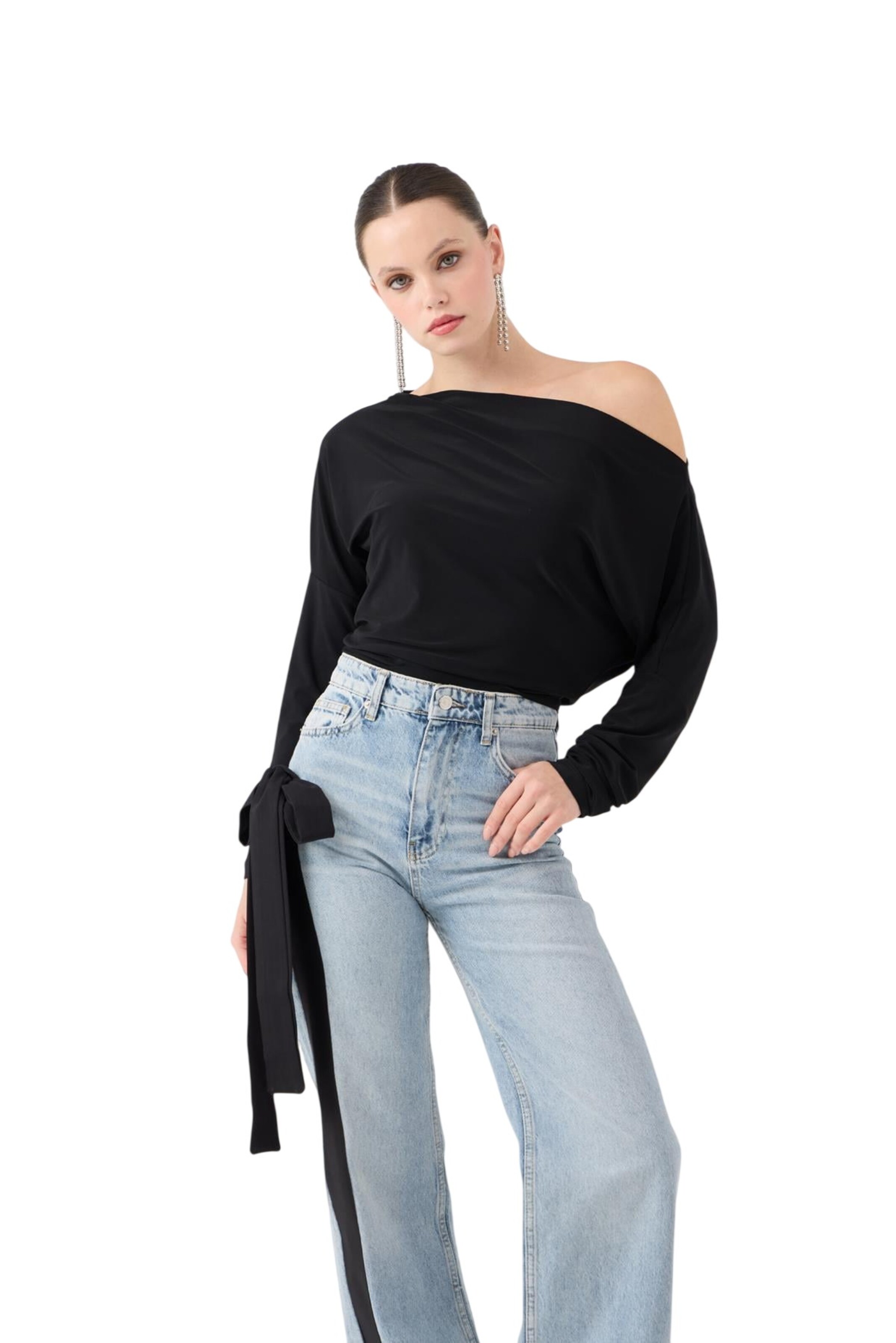 HOLLY LOLLY Bluse in Schwarz