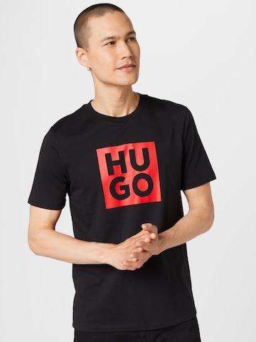 HUGO Red - Camisa 'Daltor' em preto: frente