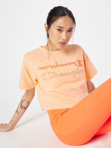 Champion Authentic Athletic Apparel Λειτουργικό μπλουζάκι σε πορτοκαλί