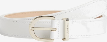 Ceinture Calvin Klein en blanc : devant