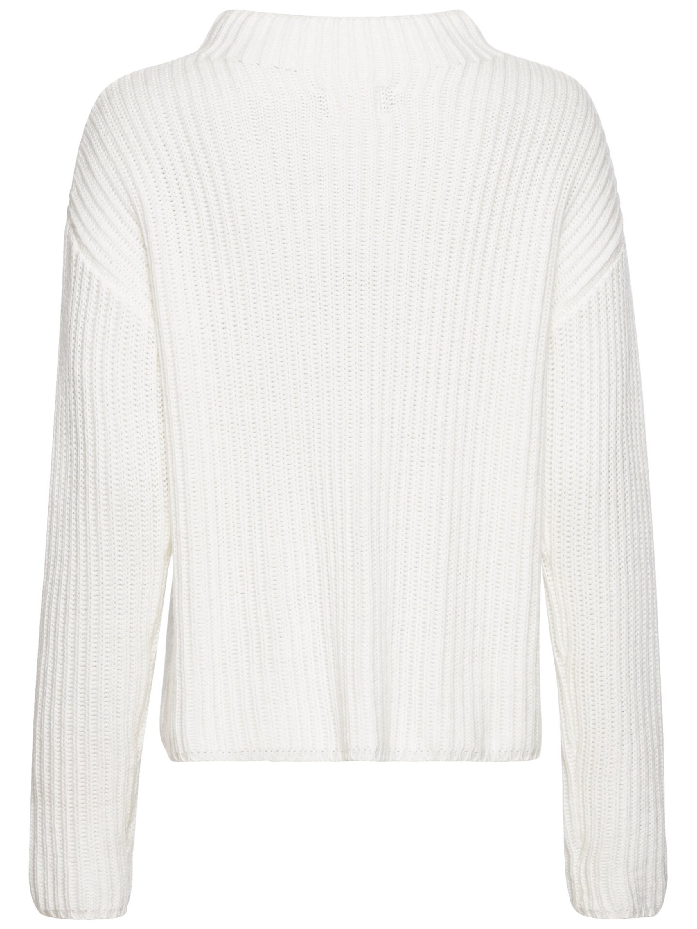 CAMEL ACTIVE Strickpullover mit Zopfmuster in Weiß