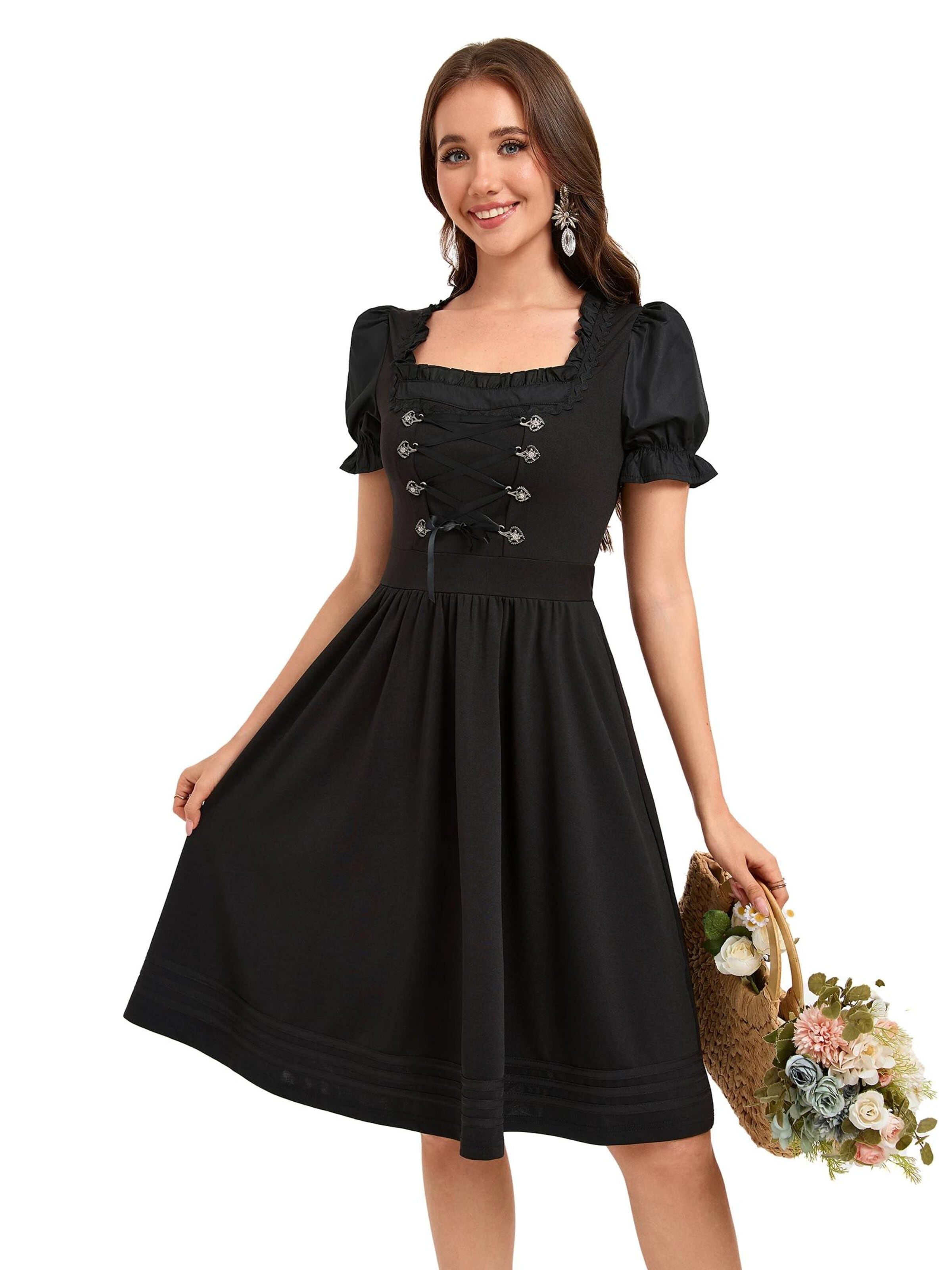 Yesfashion Dirndl in Black