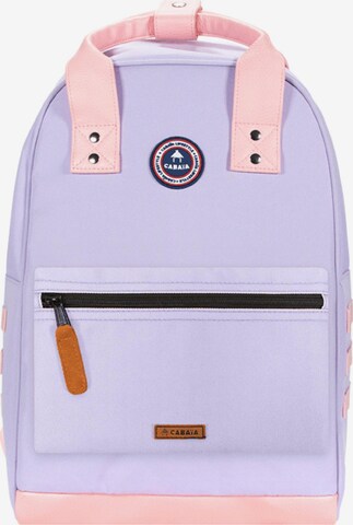 Cabaia Backpack 'Old School' in Purple: front