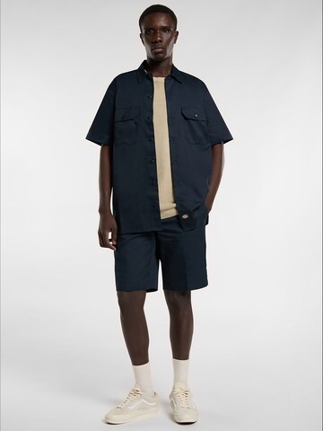 DICKIES Средняя посадка Рубашка 'WORK SHIRT' в Черный