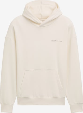TOM TAILOR DENIM Sweatshirt in Beige: Vorderseite