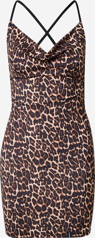 VIERVIER Summer Dress 'Jasmin' in Brown: front