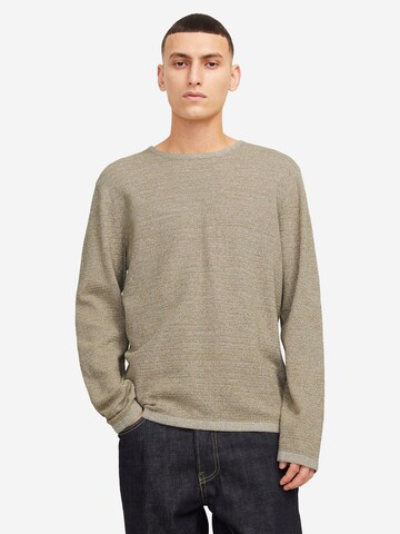 JACK & JONES Sweater 'George' in Beige: front