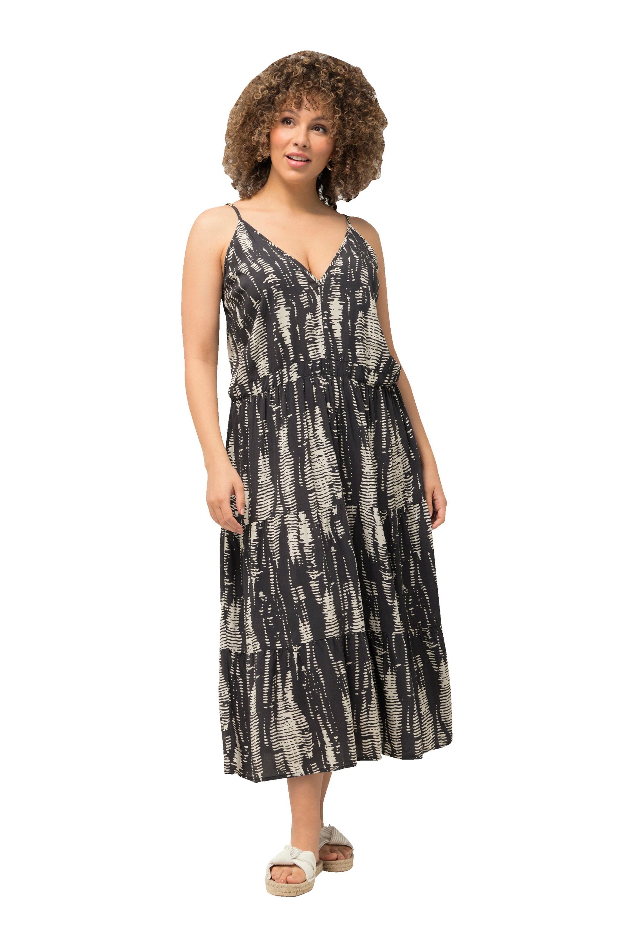 Ulla Popken Summer dress in Black: front
