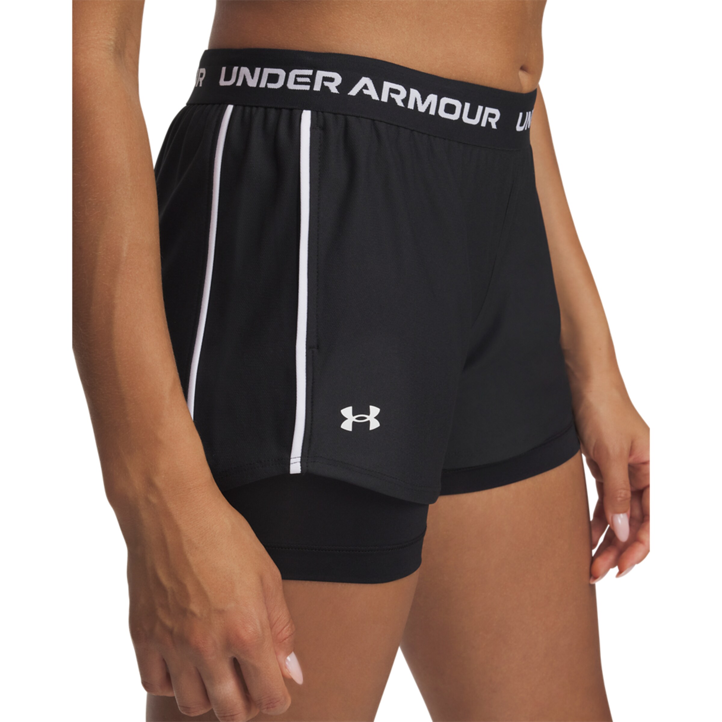UNDER ARMOUR Regular Workout Pants in Black